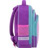 Фіолетовий рюкзак для школи з текстилю з однорогами Bagland (53695) - 2
