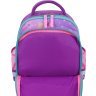 Фіолетовий рюкзак для школи з текстилю з однорогами Bagland (53695) - 4