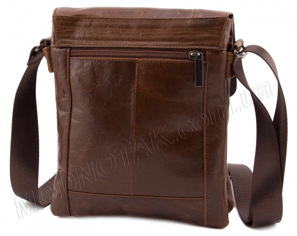 Шкіряна чоловіча сумка без написів Leather Collection (10368)