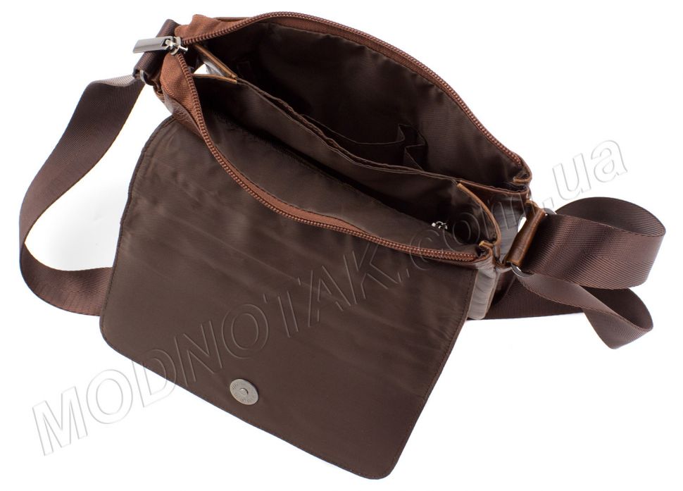Кожаная мужская сумка без надписей Leather Collection (10368)