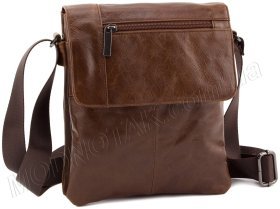 Шкіряна чоловіча сумка без написів Leather Collection (10368)