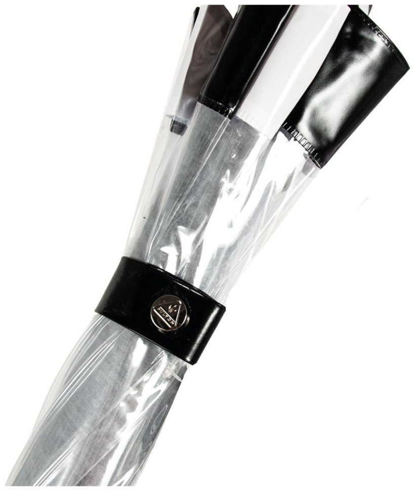 Зонт-трость женский Fulton Birdcage-1 L041 Black White (Механика, трость, прозрачный с черно-белыми вставками) 93795 modnotak фото №10