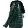 Сумка женская кросс-боди из натуральной кожи с фактурой кроко Ashwood Green 93995 (Зеленый) фото №3 Сумка женская кросс-боди из натуральной кожи с фактурой кроко Ashwood Green 93995 (Зеленый) modnotak фото - 3