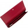Длинный кошелек красного цвета из фактурной кожи на кнопке Tony Bellucci (10823) - 8