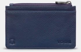Кардхолдер из натуральной кожи темно-синего цвета Yoshi Morton (Великобритания) 94395