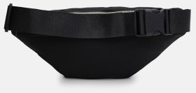 Сумка бананка для женщин из прочного текстиля черного цвета Monsen 104495