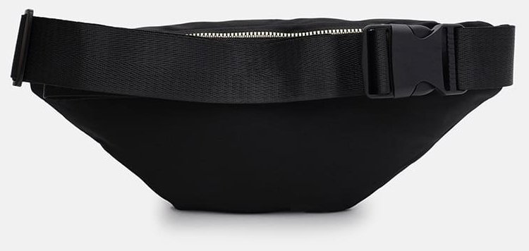 Сумка бананка для женщин из прочного текстиля черного цвета Monsen 104495 modnotak фото №2