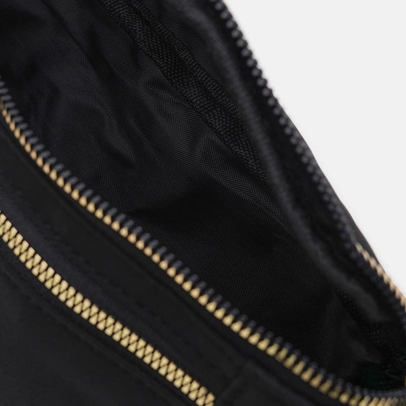 Сумка бананка для женщин из прочного текстиля черного цвета Monsen 104495 modnotak фото №3