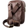 Мужская компактная сумка сумка-планшет из коричневой кожи SHVIGEL (19103) - 2