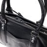 Вместительная кожаная женская сумка черного цвета с ручками KARYA (2420881) - 7