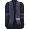 Синій чоловічий рюкзак із текстилю з відсіком під ноутбук Bagland (55495) - 3