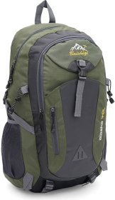 Зеленый мужской рюкзак из текстиля на молнии Monsen (55995)