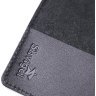 Шкіряна обкладинка на паспорт з ромбами чорного кольору SHVIGEL (2413973) - 5