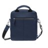 Чоловіча повсякденна шкіряна сумка-барсетка синього кольору Issa Hara (21180) - 2