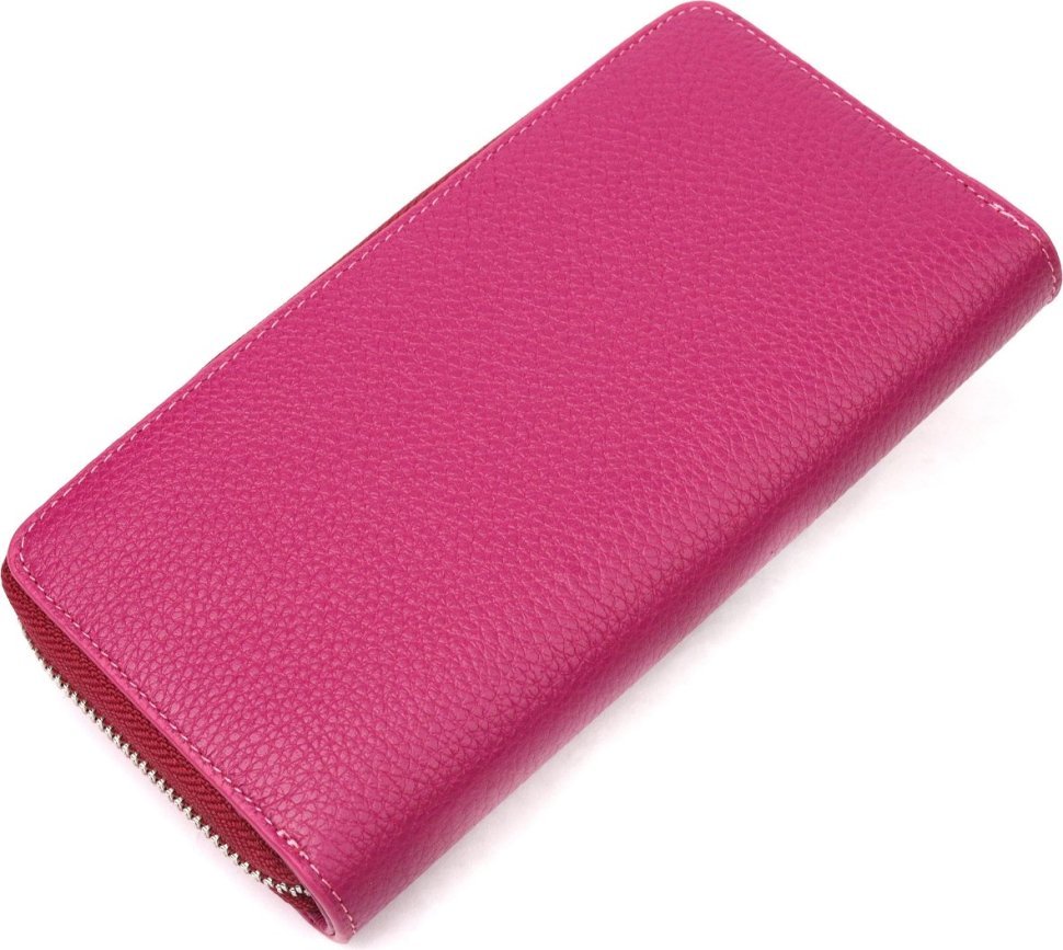 Яскравий місткий жіночий гаманець із натуральної шкіри високої якості KARYA (2421160)