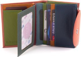 Женский кожаный кошелек насыщенного розового цвета с автономной монетницей ST Leather 1767295