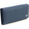 Синій жіночий гаманець із натуральної шкіри із клапаном на кнопці ST Leather 1767395 - 1