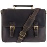 Мужской деловой портфель из винтажной кожи коричневого цвета Visconti Berlin 77395 - 1