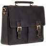 Мужской деловой портфель из винтажной кожи коричневого цвета Visconti Berlin 77395 - 5