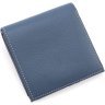 Кожаный женский кошелек маленького размера в синем цвете Karya 67495 - 4
