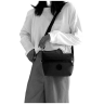 Черная женская текстильная сумка-мессенджер с одной лямкой Confident 77595 - 3