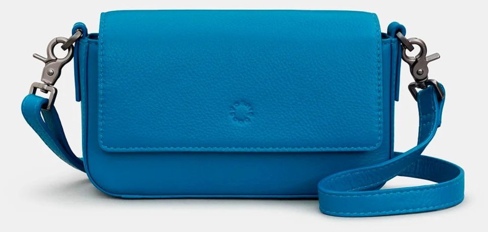 Городская женская сумка из качественной кожи Yoshi YB260 Palmer 97795 голубого цвета modnotak фото №1