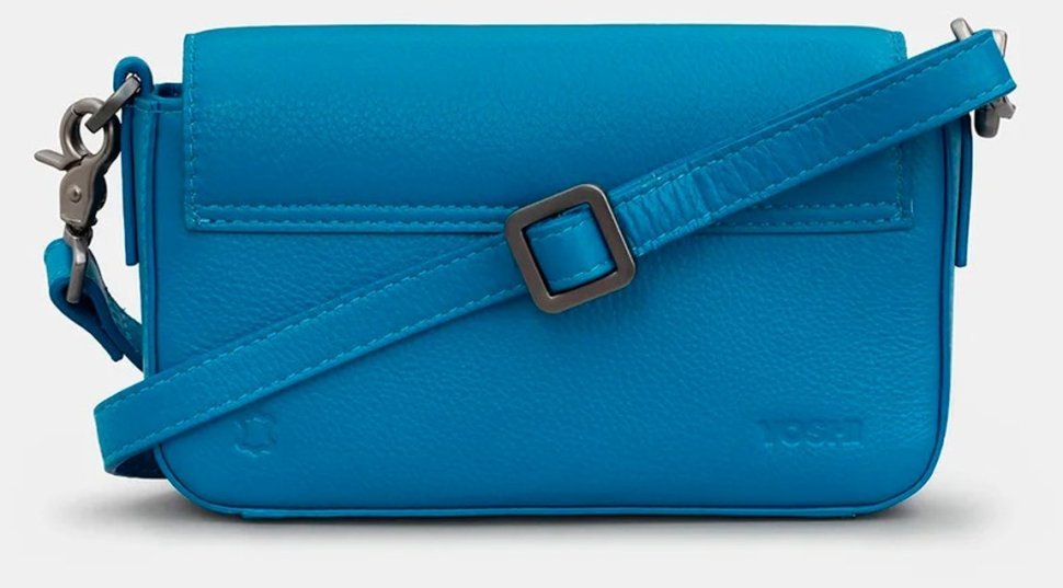 Городская женская сумка из качественной кожи Yoshi YB260 Palmer 97795 голубого цвета modnotak фото №2