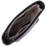 Женская сумка на каждый день из фактурной кожи с текстильным ремешком Vintage 98195 черного цвета modnotak фото - 7