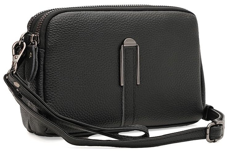 Женская сумка кросс боди из фактурной кожи через плечо Borsa Leather 108895 modnotak фото №1