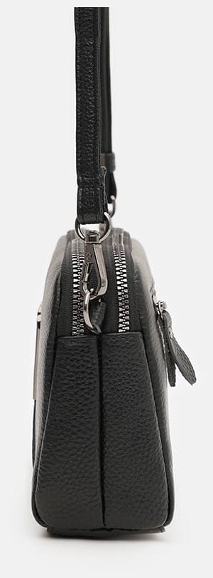 Женская сумка кросс боди из фактурной кожи через плечо Borsa Leather 108895 modnotak фото №4