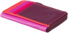 Разноцветный женский картхолдер компактного размера из натуральной кожи Visconti Phi Phi 68895