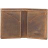 Вінтажне чоловіче портмоне з коричневої шкіри для купюр і пластикових карток Visconti Saber 68995 - 3