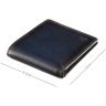 Темно-синє чоловіче портмоне з натуральної шкіри високої якості під купюри та картки Visconti Milo 69195 - 4