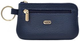 Синяя ключница из натуральной кожи флотар на змейке Desisan 79995