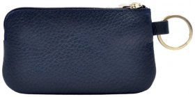 Синяя ключница из натуральной кожи флотар на змейке Desisan 79995