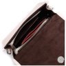 Женская кожаная сумка-кроссбоди на плечо белого цвета с клапаном Vintage 2422258 - 6