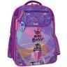 Анатомический рюкзак школьный для девочек фиолетового цвета принт леди босс Bagland 111196 modnotak фото - 1