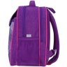 Анатомический рюкзак школьный для девочек фиолетового цвета принт леди босс Bagland 111196 modnotak фото - 2