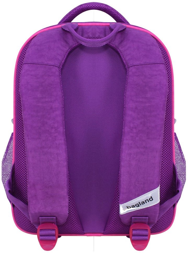 Анатомический рюкзак школьный для девочек фиолетового цвета принт леди босс Bagland 111196 modnotak фото №3