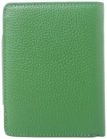 Середній жіночий гаманець із фактурної шкіри зеленого кольору Desisan 81596