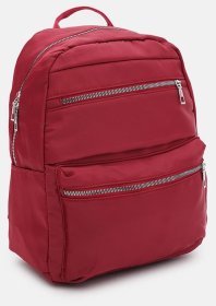 Червоний жіночий рюкзак великого розміру із текстилю Monsen 71796