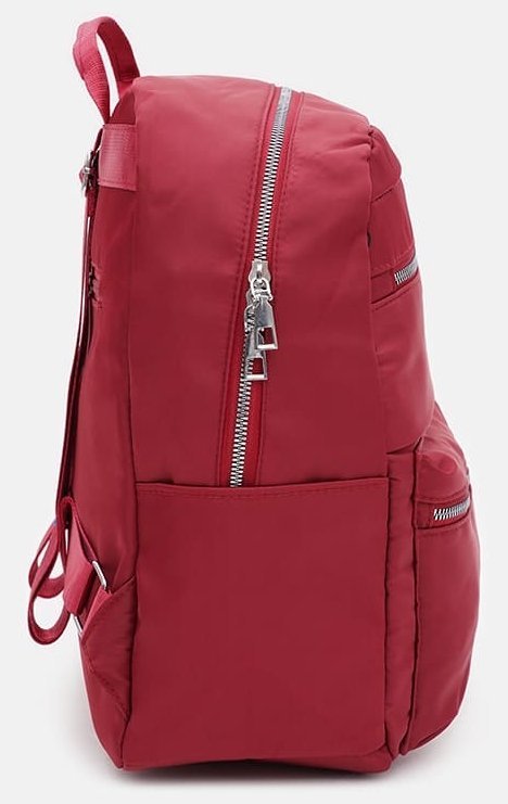 Красный женский рюкзак большого размера из текстиля Monsen 71796 modnotak фото №3