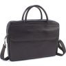 Мужская деловая кожаная сумка под ноутбук на два отделения H.T Leather (62196) - 1