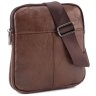 Мужская сумка коричневого цвета из натуральной кожи Leather Collection (10556) - 1