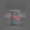 Женский кожаный блокнот (Софт-бук) в серо-розовом цвете - BlankNote (42496) - 2