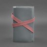 Женский кожаный блокнот (Софт-бук) в серо-розовом цвете - BlankNote (42496) - 5