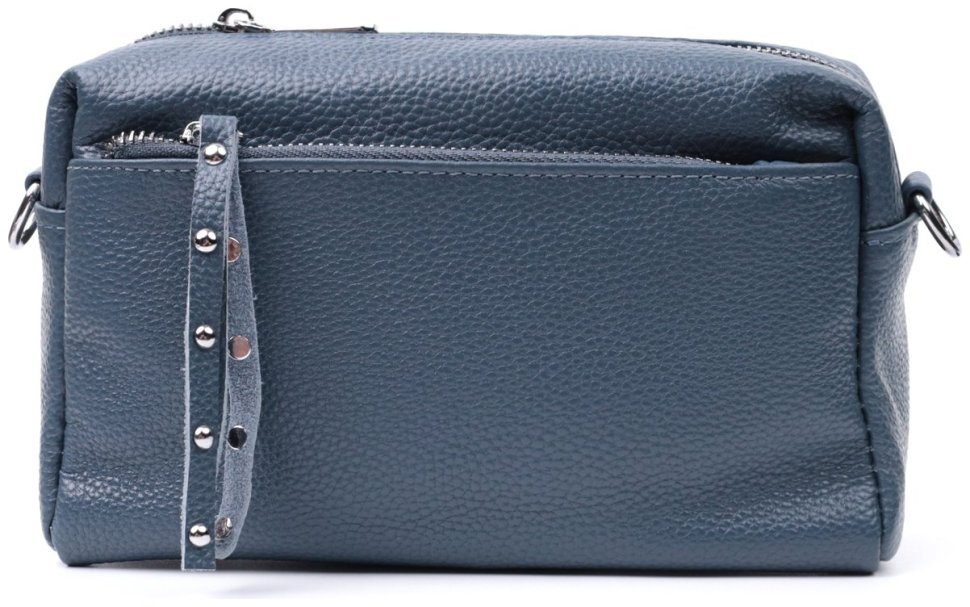 Элегантная женская сумка из натуральной кожи Vintage 2422652  синего цвета modnotak фото №5