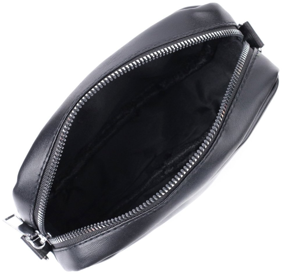 Женская сумка кросс-боди с монетницей из экокожи Vintage 22796, цвет черный modnotak фото №8