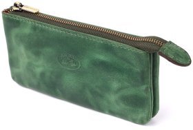 Ключница кожаная зеленого цвета в стиле винтаж Tony Perotti 103296