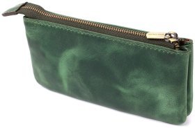 Ключница кожаная зеленого цвета в стиле винтаж Tony Perotti 103296